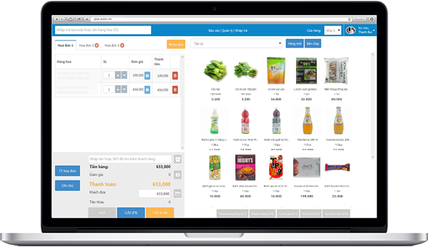 Phần mềm Suno - quản lý bán hàng siêu thị mini